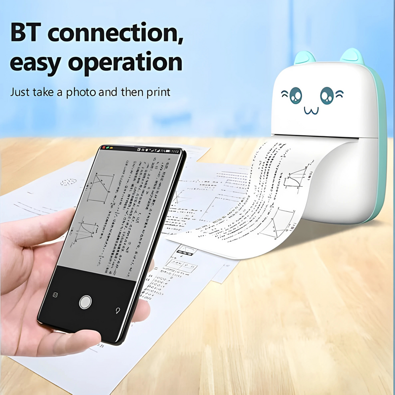 طابعة حرارية محمولة صغيرة - BT Pocket Printer